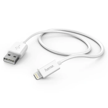 Charging/Data Cable, Lightning, 0.6 m, white thumb