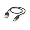 Charging/Data Cable, USB Type-C, with LED Indicator, 1 m, black