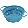 Colander, made of silicone, foldable, 21 cm, blue