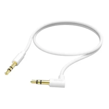 Connecting Cable, 3.5 mm jack plug, 0.5 m, white