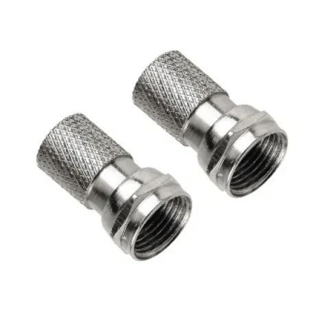 F Plug, 5.5 mm, screwable, 2 pieces