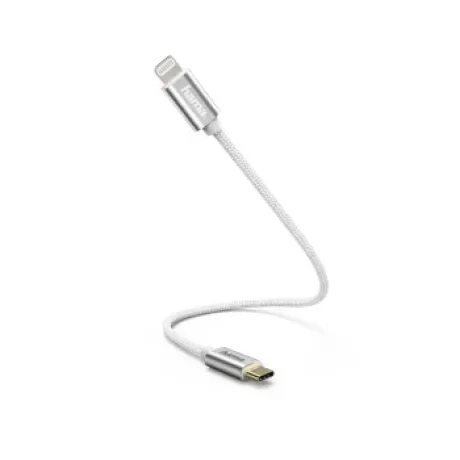 Fast Charging/Data Cable, USB-C - Lightning, 0.2 m, white