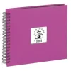 &quot;Fine Art&quot; Spiral Album, 28 x 24 cm, 50 Black Pages, pink