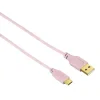"Flexi-Slim" USB-C Cable, gold-plated, twist-proof, rose, 0.75 m