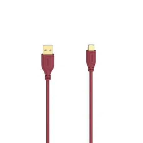 &quot;Flexi-Slim&quot; USB-C Cable, USB 2.0, 480 Mbit/s, Chilli Pepper, 0.75 m