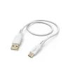 &quot;Flexible&quot; Charging Cable, USB-A - USB-C, 1.5 m, Silicone, white