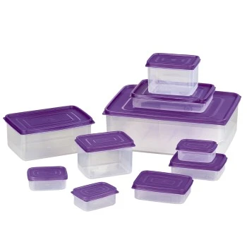 Food Storage Box Set, 10 pieces, stand display, 36 sets thumb