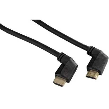 High Speed HDMItm Cable, plug - plug, 90°, Ethernet, gold-plated, 1.5 m