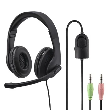 "HS-P200" PC Office Headset, Stereo, black thumb