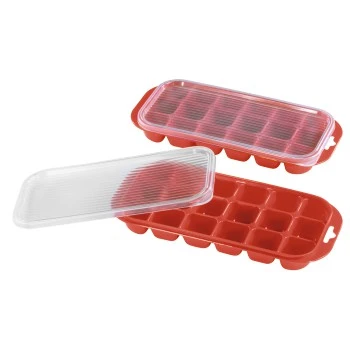 Ice Cube Mould with Cover, For 36 Ice Cubes, Set of 2 thumb