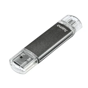 "Laeta Twin" USB Flash Drive, USB 2.0, 16 GB, 10 MB/s, grey
