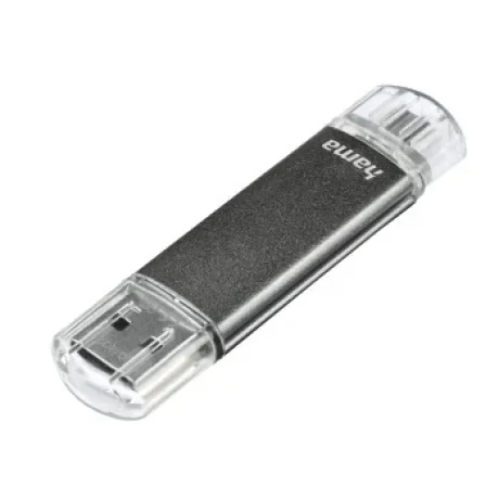 "Laeta Twin" USB Flash Drive, USB 2.0, 16 GB, 10 MB/s, grey