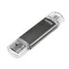&quot;Laeta Twin&quot; USB Flash Drive, USB 2.0, 64 GB, 15 MB/s, grey