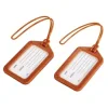 Luggage Tag, set of 2, orange