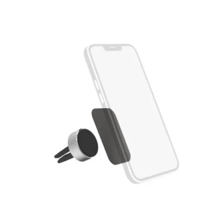 &quot;Magnet Alu&quot; Car Mobile Phone Holder for Grating, 360-degree Rotation, Univ