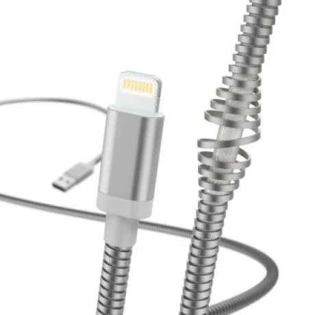 &quot;Metal&quot; Charging/Data Cable, Lightning, 1.5 m, silver