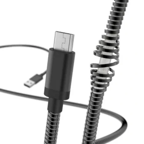 &quot;Metal&quot; Charging/Data Cable, Micro-USB, 1.5 m, black