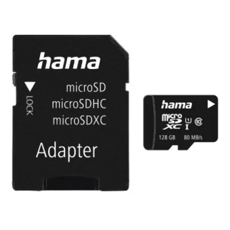 microSDXC 128GB Class 10 UHS-I 80MB/s + Adapter/Photo