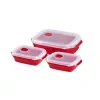 Microwave Box Set, 3 Part, red