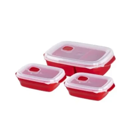 Microwave Box Set, 3 Part, red