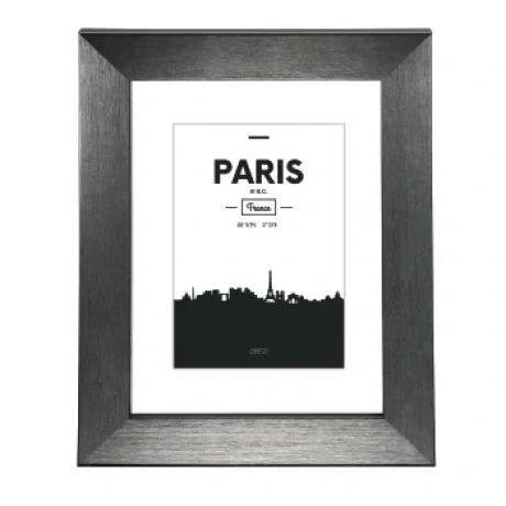 &quot;Paris&quot; Plastic Frame, contrast grey, 10 x 15 cm