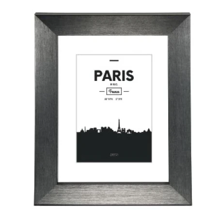 &quot;Paris&quot; Plastic Frame, contrast grey, 13 x 18 cm