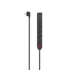Power Strip, 5-Way, USB-A 17 W, Switch, 1.4 m, black