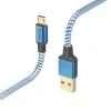 &quot;Reflective&quot; Charging/Data Cable, Micro-USB, 1.5 m, blue