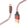 &quot;Reflective&quot; Charging/Data Cable, Micro-USB, 1.5 m, red