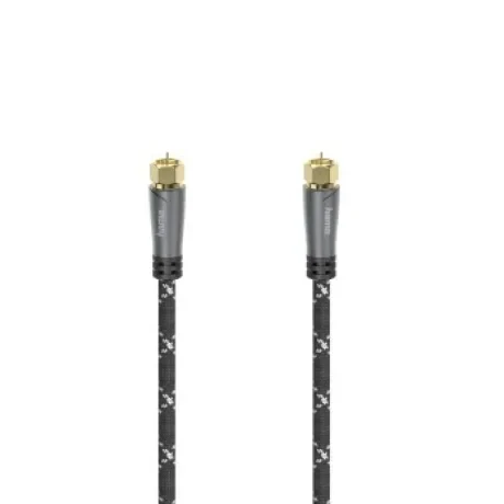 SAT Connection Cable, F-Plug - F-Plug, Metal, Gold-Plated, 3.0 m, 120 dB