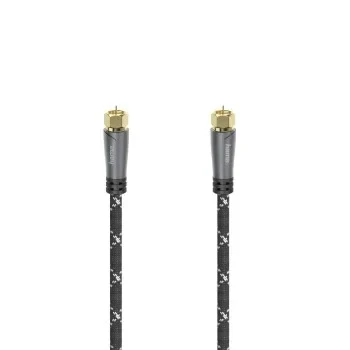 SAT Connection Cable, F-Plug - F-Plug, Metal, Gold-Plated, 5.0 m, 120 dB