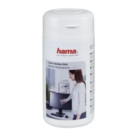 Screen Cleaning Cloths, 100 pcs, in Dispenser Tub