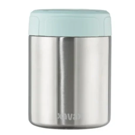 Stainless Steel Thermal Mug, 500 ml, Leak-proof Soup Mug, pastel blue