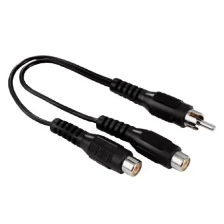 Subwoofer Adapter, RCA plug - 2 RCA sockets