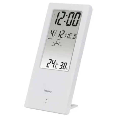 &quot;TH-140&quot; Thermometer/Hygrometer, with weather indicator, white
