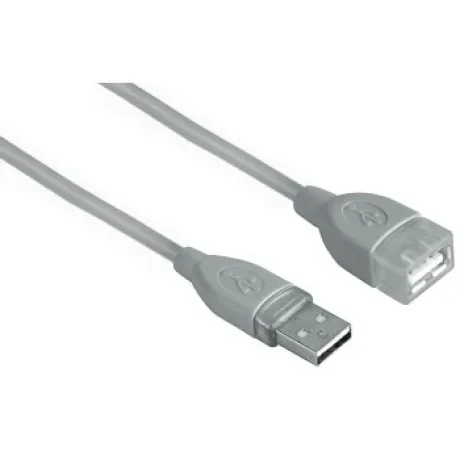 USB 2.0 Extension Cable, shielded, grey, 3.00 m