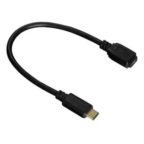USB-C Cable, USB 2.0, USB-C Plug – Micro-USB Socket, 480 Mbit/s, 0.15m