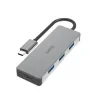 USB-C Hub, 4 Ports, USB 3.2 Gen 2, 10 Gbit/s, alu