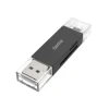 USB Card Reader, OTG, USB-A + USB-C, USB 3.2, SD/microSD