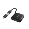 USB Hub, 4 Ports, USB 3.2 Gen 1, 5 Gbit/s, incl. USB-C Adapter