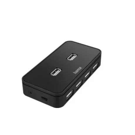 USB Hub, 7 Ports, USB 2.0, 480 Mbit/s, incl. Cable and Power Supply Unit