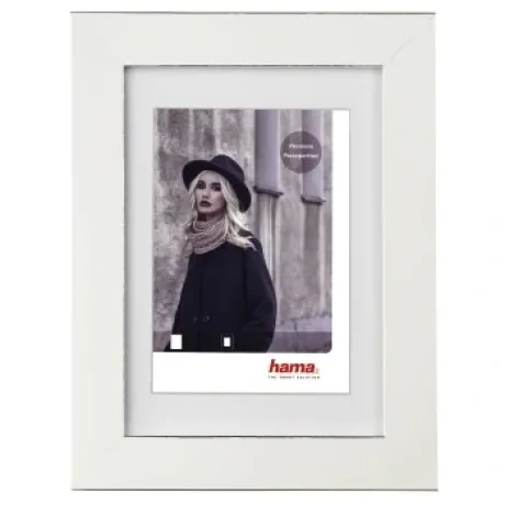 "Valentina" plastic frame, white, 10 x 15 cm