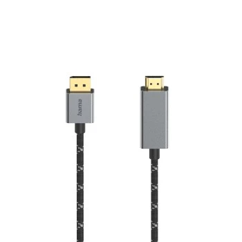 Video Cable, DisplayPort Plug - HDMItm Plug, Ultra-HD 4Kat60 Hz, Alu, 1.50 m thumb
