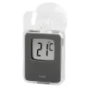 Window Thermometer for Indoors and Outdoors, Digital, 7.5 x 4.6 cm, grey