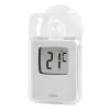 Window Thermometer for Indoors and Outdoors, Digital, 7.5 x 4.6 cm, white