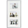 &quot;Madrid&quot; Plastic Frame Gallery, silver, 3 x 10 x 15 cm, 23 x 45 cm