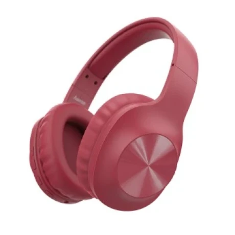 &quot;Calypso&quot; Bluetoothr headphones, over-ear, microphone, bass booster, red
