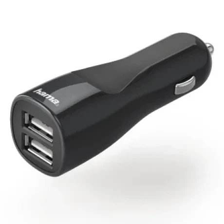 Car Charger, 2x USB, 4.8 A, black