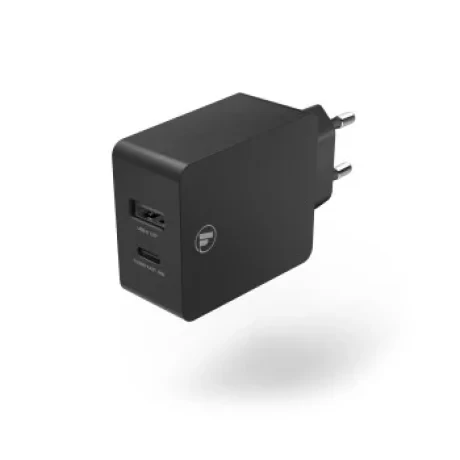 Charger, USB-C, Power Delivery (PD) / Qualcomm + USB-A, 30 W, black