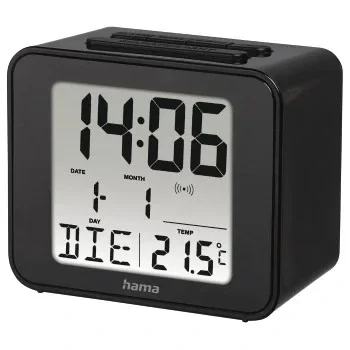 &quot;Cube&quot; Radio Alarm Clock, black